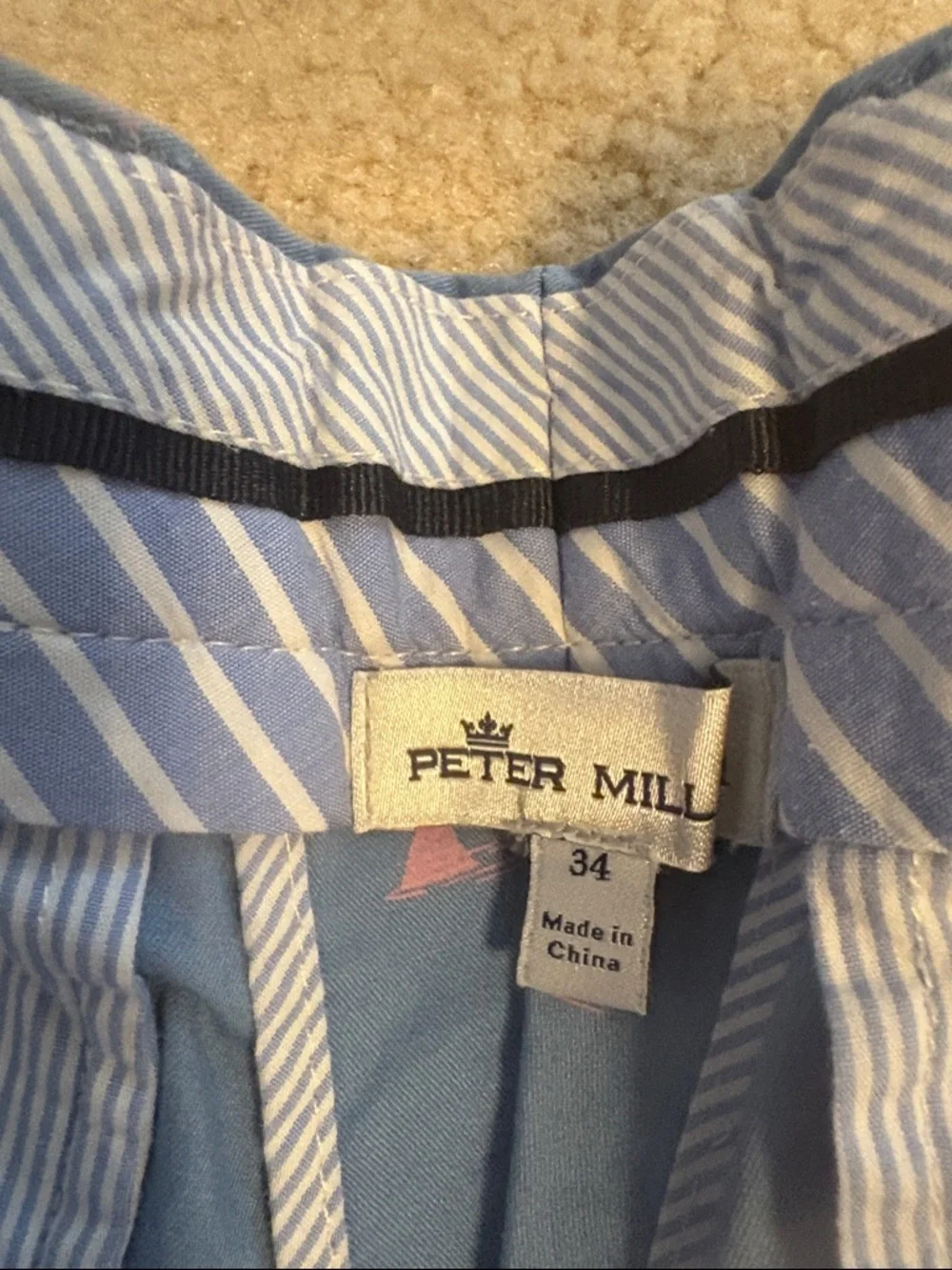 PETER MILLAR SHARK FIN SHORTS - size 34